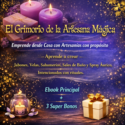 El Grimorio de la Artesana Mágica+ 3 Bonos- Emprende desde Casa con Artesanías Holísticas: Genera $500.000 por mes